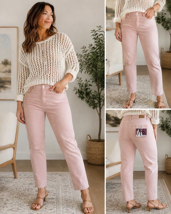 Gloria Vanderbilt Denim - Gloria Vanderbilt Women’s 12 Amanda Soft Touch Slimming Jeans NWT Pink High Rise